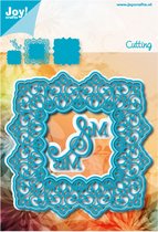 Joy!Crafts Snijstencil - Noor Vierkant blauw