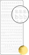 Vaessen Creative Sticker - 10x23cm - 10st - goud alfabet leestekens