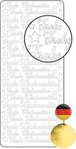 Vaessen Creative Sticker - 10x23cm - 10st - goud Frohe Weihnachten