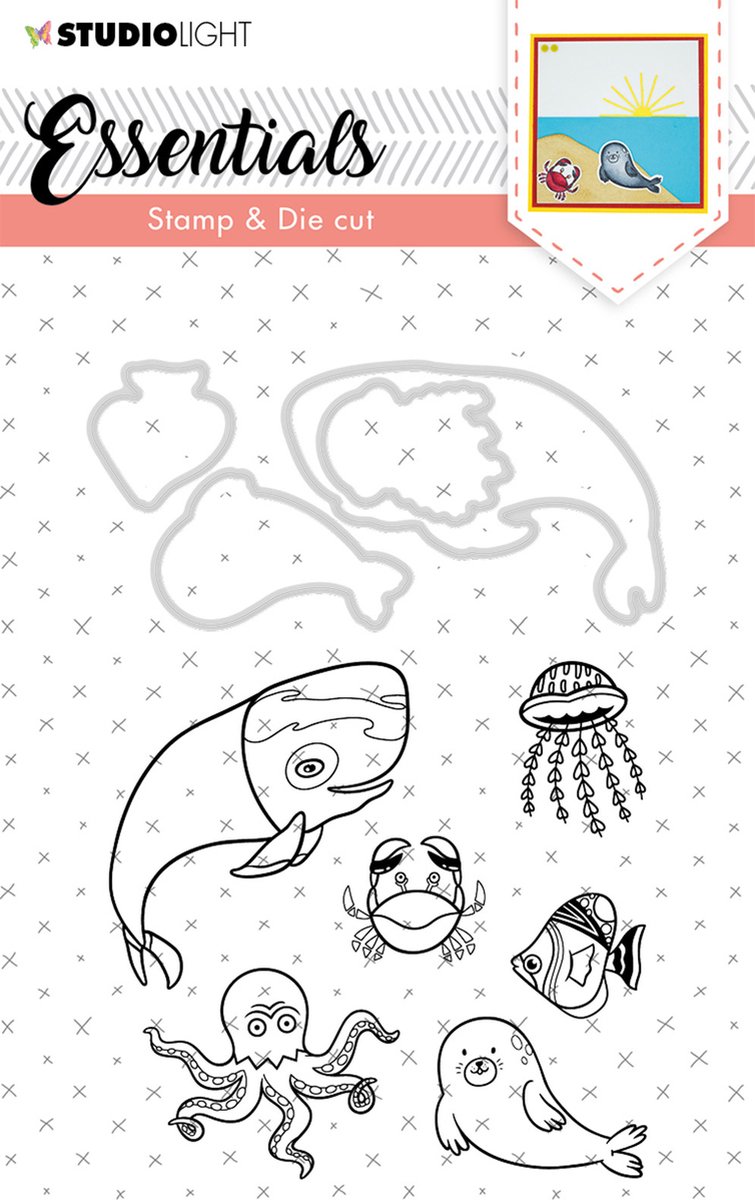 Studio Light Stamp & Die Cut A6 - Essentials - Animals nr 31