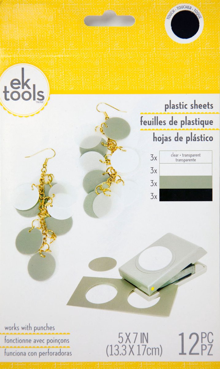 EK tools plastic sheets clear - Zwart