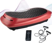 Skandika 4D V2500 Trilplaat – Trilplaat - 4D trilling, gebogen design, oscillerende frequentie, zeer stil, 30 niveaus, 3 trainingsprogramma's, tot 32 Hz, trainingsbanden, afstandsb