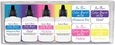 Stempelen - Ken Oliver • Color burst 4 mini ink pads + 4 reinkers set 3 - 1 stuk