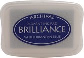 Brilliance ink pad mediterranean Blauw