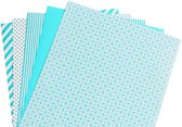 We R Memory Keepers shape 'n tape washi sheets teal Blauw