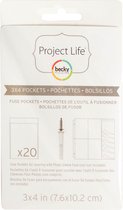 Project life fuse pockets - 3-rings - 7,6x10,2cm - 20 stuks