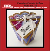 Create A Box Stansen - Nr.16 - Mini Zakdoosje - resultaat 8x4x10cm - 6 stuks