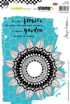 Carabelle Studio -cling stamp A5 flower garden