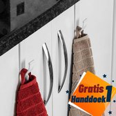 Handdoek Kleding Haak voor Radiator 4 Stuks | Hanger voor Badhanddoek | Transparant | Met Gratis 1 stuk Katoenen  Handdoek