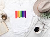 Lykke LGBTQ Unisex T-Shirt| Lgbt Pride Rainbow T-shirt| Maat M