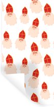 Muurstickers - Sticker Folie - Sinterklaas - Sint - Kinderen - Jongens - Meisjes - Kind - 20x40 cm - Plakfolie - Muurstickers Kinderkamer - Zelfklevend Behang - Sinterklaas Decoratie - Sinterklaas Stickers - Zelfklevend behangpapier - Stickerfolie