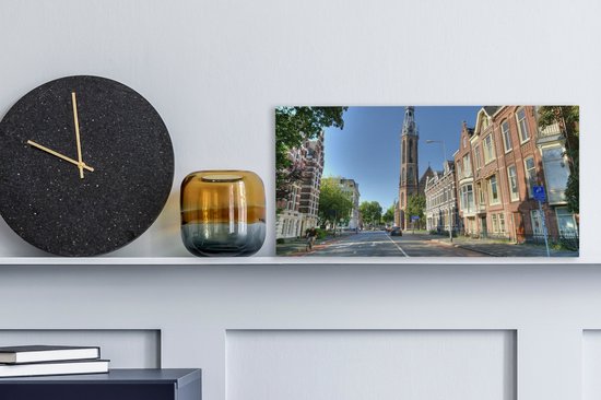 Tableau sur Toile Groningue - Cathédrale - Ville - 40x20 cm - Décoration murale