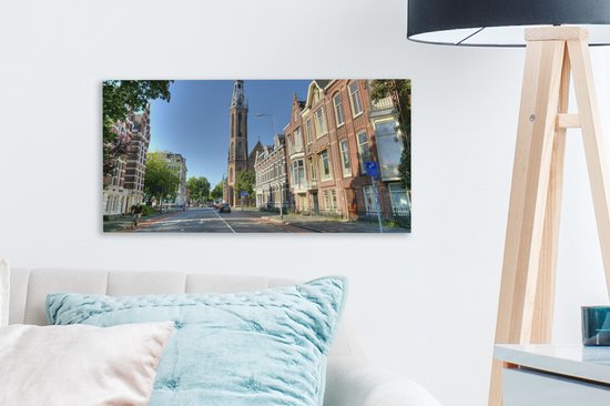 Tableau sur Toile Groningue - Cathédrale - Ville - 40x20 cm - Décoration murale