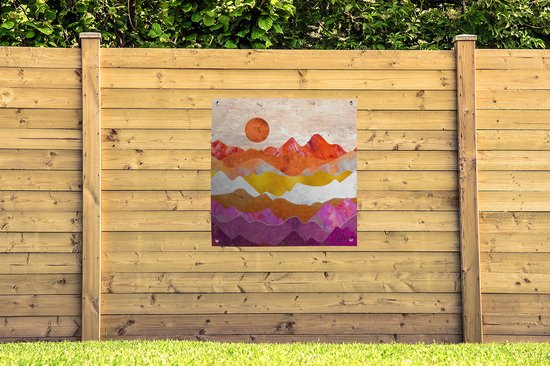 Torchon de jardin Lesbian - Or - Marbre - 100x100 cm