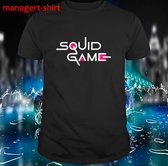 Squid Game Soldiers - Squid Game T-shirt - T-shirt - Maat L - T-shirt wit korte mouw - Geïnspireerd door Squid Game