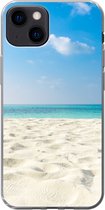Geschikt voor iPhone 13 hoesje - Tropisch - Strand - Zee - Siliconen Telefoonhoesje