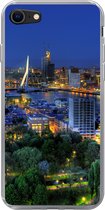 Geschikt voor iPhone 8 hoesje - Rotterdam - Nederland - Skyline - Siliconen Telefoonhoesje