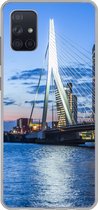 Geschikt voor Samsung Galaxy A71 hoesje - Rotterdam - Water - Skyline - Siliconen Telefoonhoesje