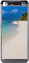 Geschikt voor Samsung Galaxy A80 hoesje - Zee - Strand - Zomer - Siliconen Telefoonhoesje