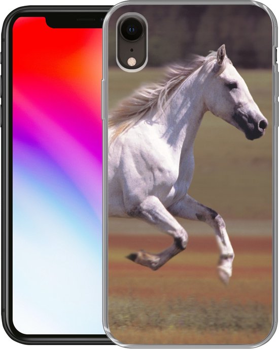 Coque iPhone XR - Cheval - Léger - Herbe - Siliconen