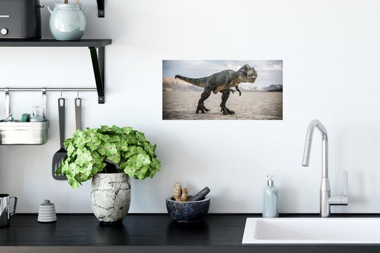 Stickers muraux - Dinosaurus - Pierres - Sable - 40x20 cm - Feuille adhésive