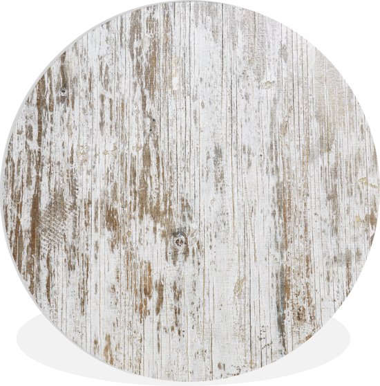 WallCircle - Wandcirkel ⌀ 90 - Structuur van houten planken - Ronde schilderijen woonkamer - Wandbord rond - Muurdecoratie cirkel - Kamer decoratie binnen - Wanddecoratie muurcirkel - Woonaccessoires