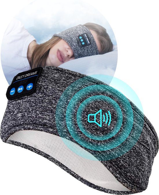 Sleep Booster - Slaap Koptelefoon met Bluetooth - Slaapmasker met Bluetooth - Hardloop Hoofdband met Ingebouwde Bluetooth Speakers