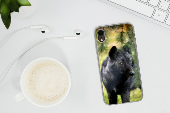 Coque iPhone XR - Loup - Macro - Feuilles - Siliconen