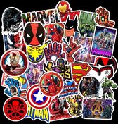 Laptop Stickers - Avengers Marvel DC Comics - Set 50 stuks