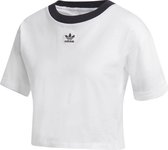 adidas Originals Crop Top Tee-Shirt Vrouwen Witte 42