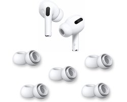 AirPods Pro Oordopjes Large Wit – 5 Paar (10 Stuks) – AirPods Pro Ear Tips Vervanging – Siliconen Oordopjes – Geschikt voor Apple AirPods Pro – Noise Cancelling