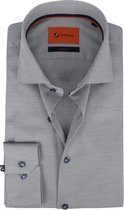 Suitable - Overhemd WS Stippen Donker Wit - 39 - Heren - Slim-fit