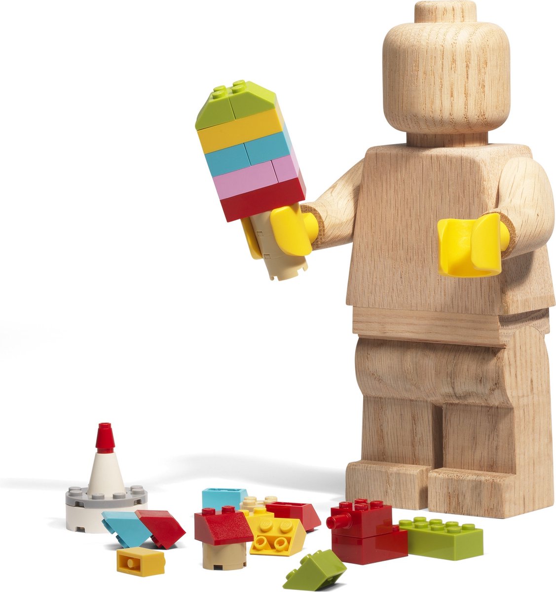 LEGO Popje Hout - Houten - Minifiguur - 20cm - 853967 - Lego Originals