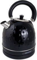 Esperanza Columbia waterkoker vintage look - retro design - aanwinst voor je keuken - RVS - 1.8L - 2200W - zwart