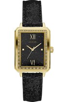 GUESS Watches W0841L1 Tribeca  Ladies Dress - Horloge - Leer - Zwart - Ø 30 mm