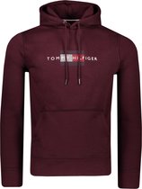 Tommy Hilfiger Sweater Paars Paars Normaal - Maat L - Heren - Herfst/Winter Collectie - Katoen;Polyester