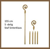 Staf Sinterklaas - 5 delig - Plastiek - 155cm