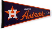 USArticlesEU - Houston Astros - MLB - Vaantje - Baseball - Honkbal -  Sportvaantje - Pennant - Wimpel - Vlag - Oranje/Blauw/Wit - 31 x 72 cm