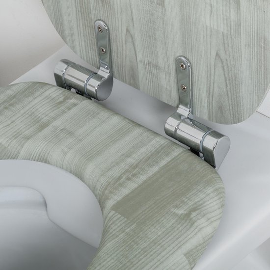 WC Bril Freedom Mat Grijs Softclose Flat 36x44cm - - Online Sanitairwinkel