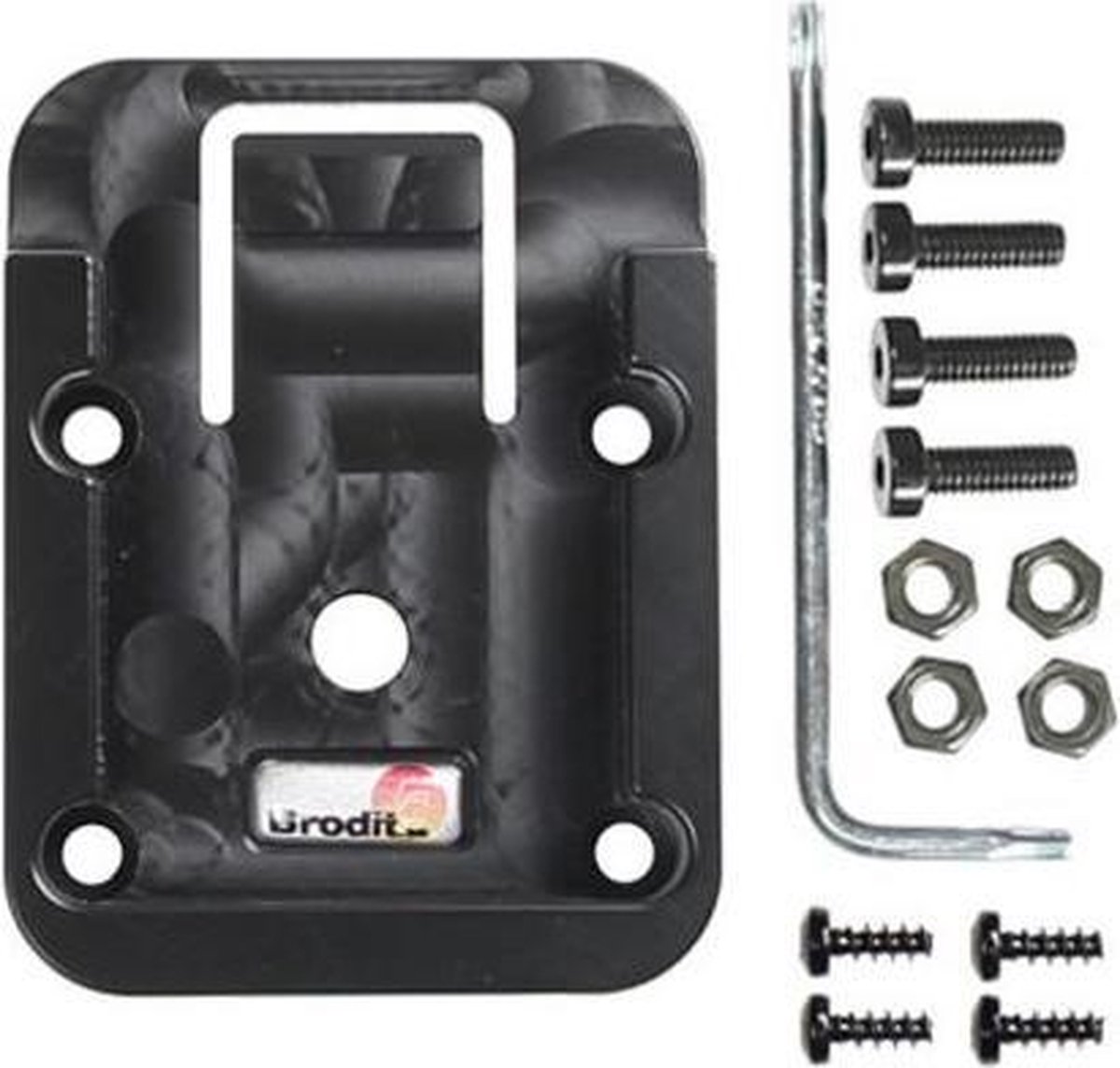 Brodit 215538, Mobiele computer, Mobiele telefoon/Smartphone, Passieve houder, Auto/binnen, Zwart