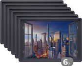 Set de table - Transparent - New York - Skyline - 45x30 cm - 6 pièces