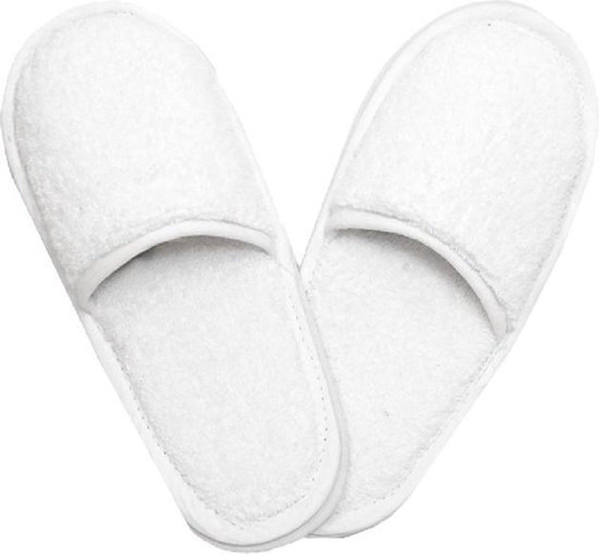 Homéé - Chaussons de bain - 2 paires - Eponge 100% coton blanc | Taille  unique 42-45 | bol