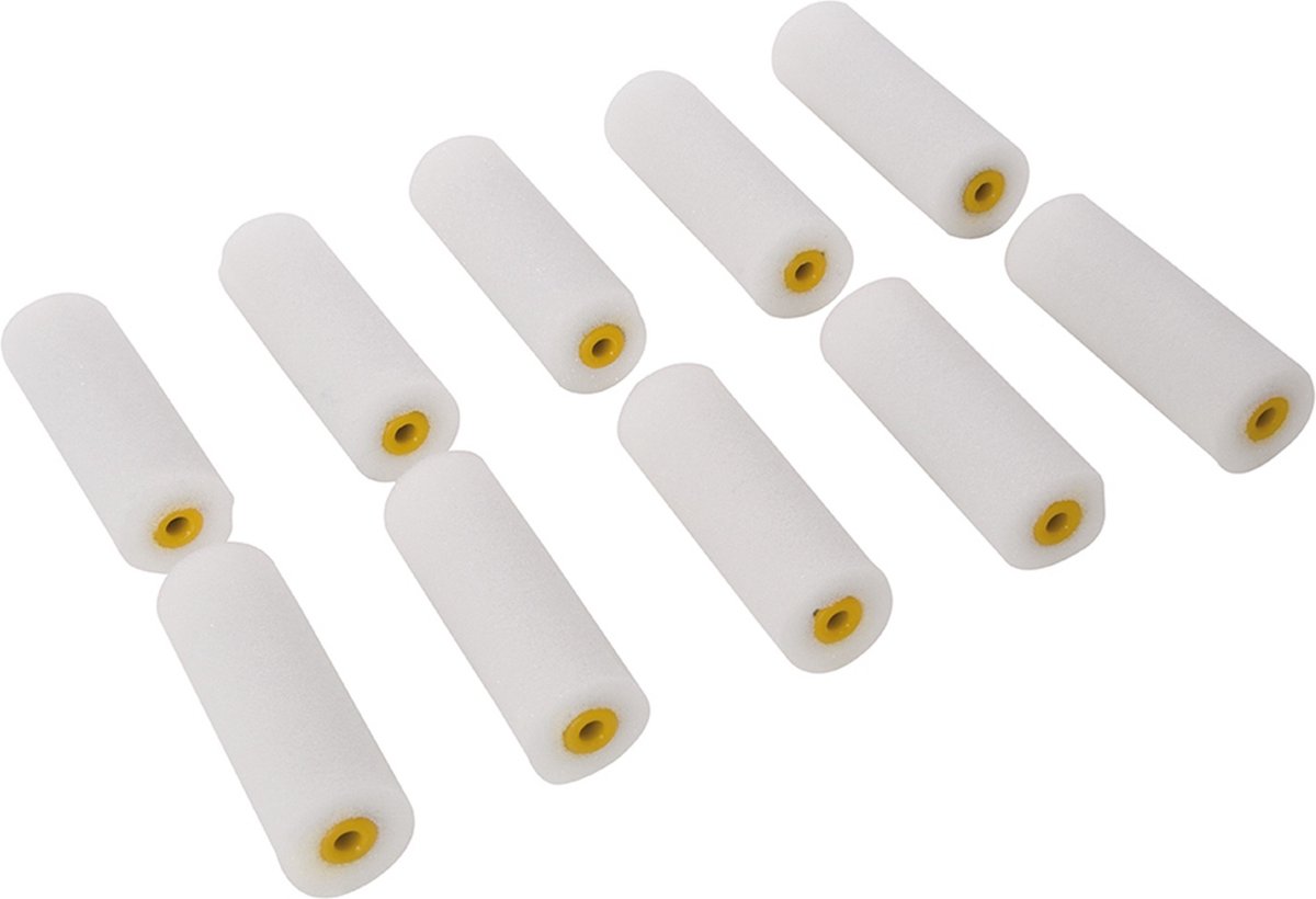 Silverline Mini Verfroller 100 mm - Lak - 10 stuks