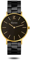 Elysian - Dames Horloge - Goud Schakelband - Waterdicht - 36mm