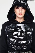 Jawbreaker Crop Hoodie -M- As Above So Below Zwart