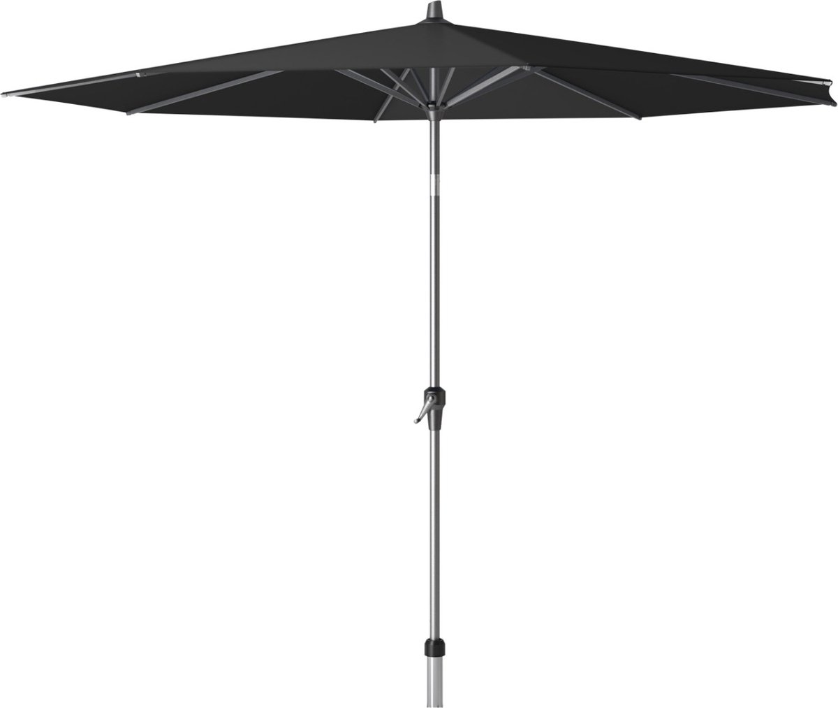 Riva parasol 300 cm rond zwart met kniksysteem | bol.com