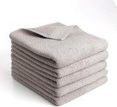 5x Suite Sheets Handdoek Grijs | 70 x 140 cm | Hotelkwaliteit 550 gr m2