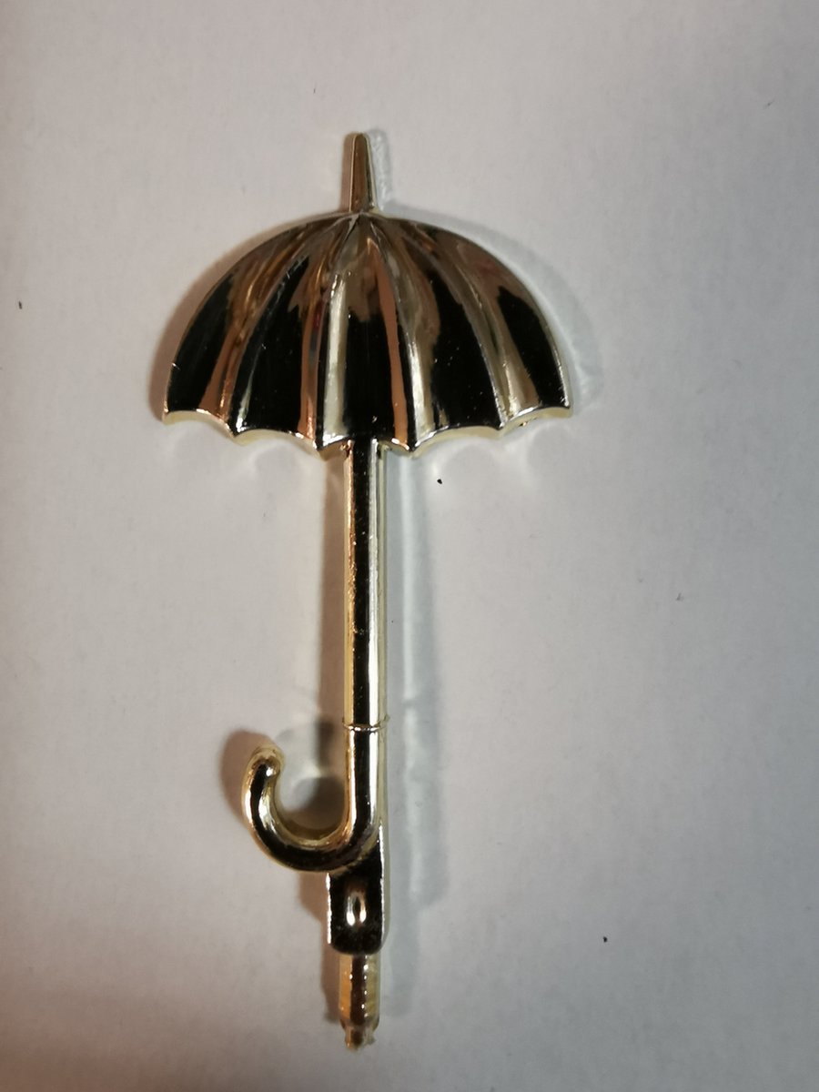 cupcake prikker topper parasol paraplu goud 10 stuks herbruikbaar