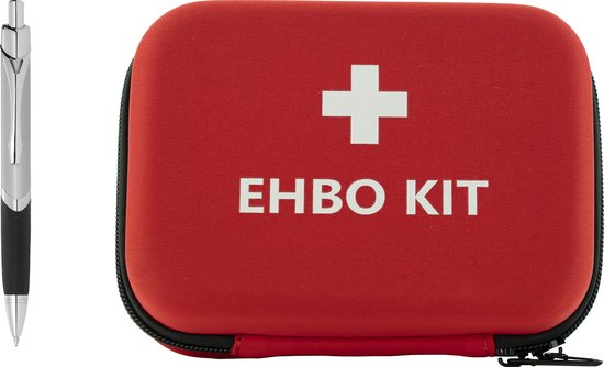 EHBO kit - voor onderweg – op werk -  licht - verbanddoos - reisformaat – 53 delig – stevig - compact - waterafstotend – in de auto – op de fiets – outdoor - op reis - 16x12x6cm - Eerste hulp - Pleisters - ongevallen - First aid - verbandkoffer - rapido