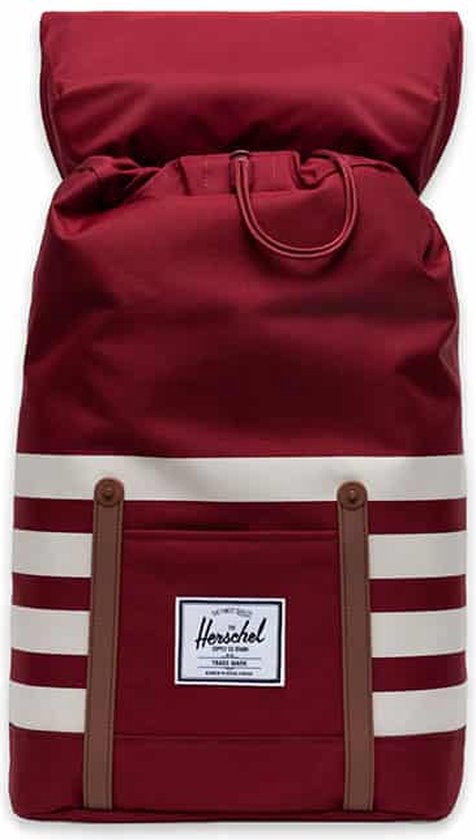 Herschel Supply Co. Retreat Rhubarb/Birch Stripe One Size Herschel Retreat Backpack - Rhubarb/Birch Stripe · Slide Culture main image 3